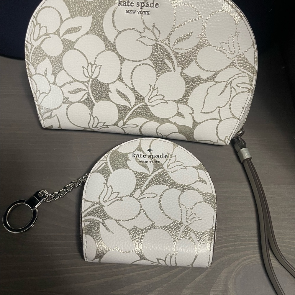 Kate Spade Floral Pouch and Coin Purse Set